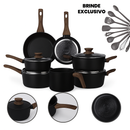 Cozinha Suprema 9 peças panela – Cerâmica Gourmet + 13 Utensílios.