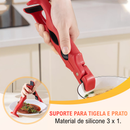Braçadeira de tigela e prato de silicone 3 em 1.