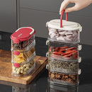 Potes Organizadores Herméticos Empilháveis 4 em 1.