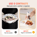 Braçadeira de tigela e prato de silicone 3 em 1.