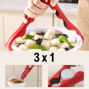 Braçadeira de tigela e prato de silicone 3 em 1.