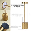 Luminária de mesa em LED.