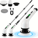 Escova de Limpeza Elétrica Ajustável 3 em 1 Recarregável.